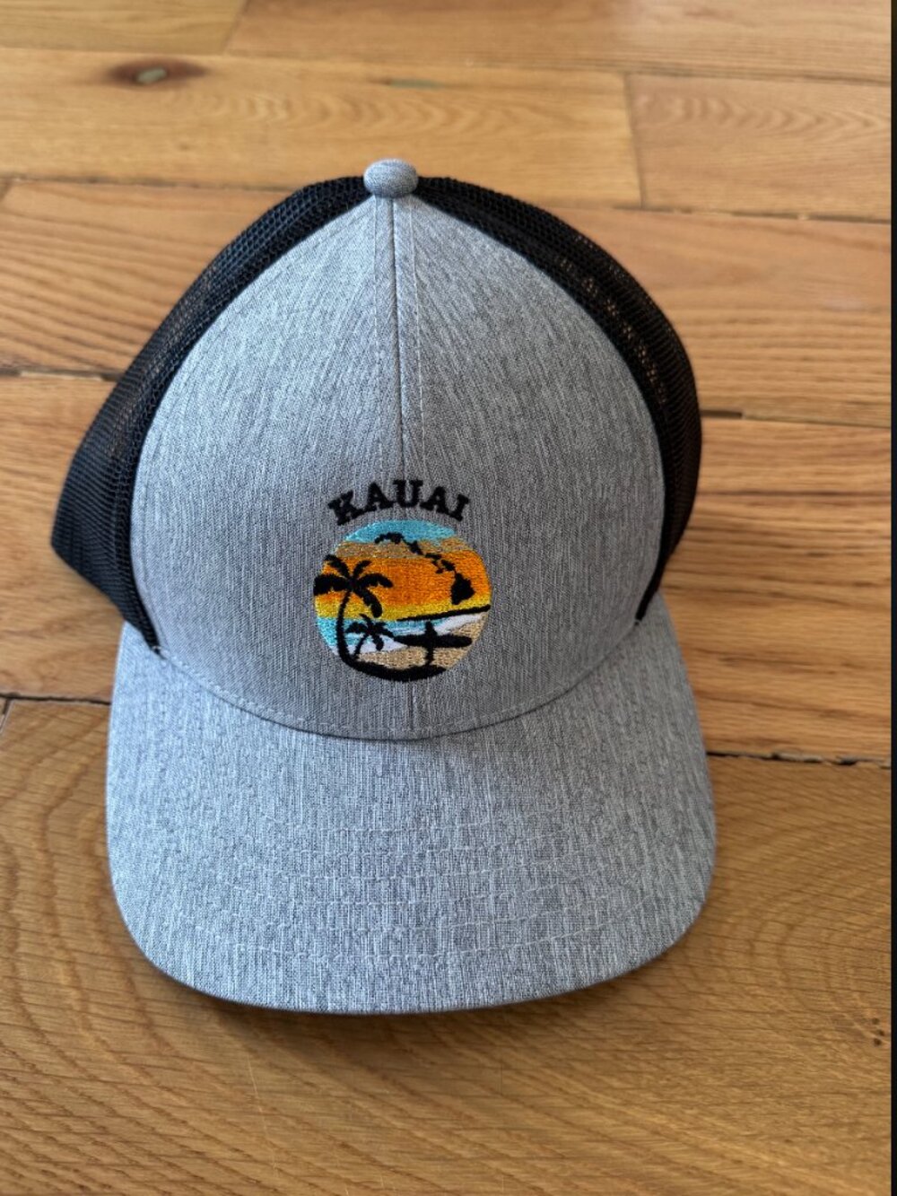 Outdoor Cap Kauai Hawaii Limited Edition Trucker Hat Gray & Black